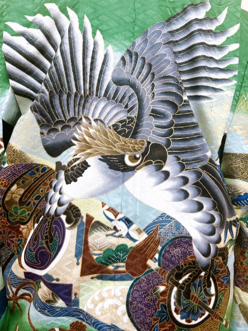 5歳フルセット♡七五三　男の子　一式　緑　鷹