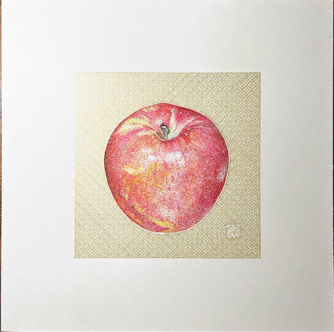 ボールペンアート「林檎」イラスト原画