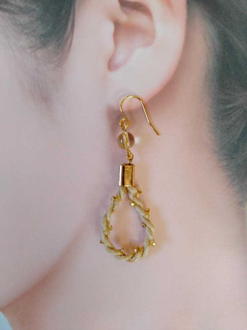 michiru KOKI ピアス両耳 (バロックパール、ケシパール、淡水パール