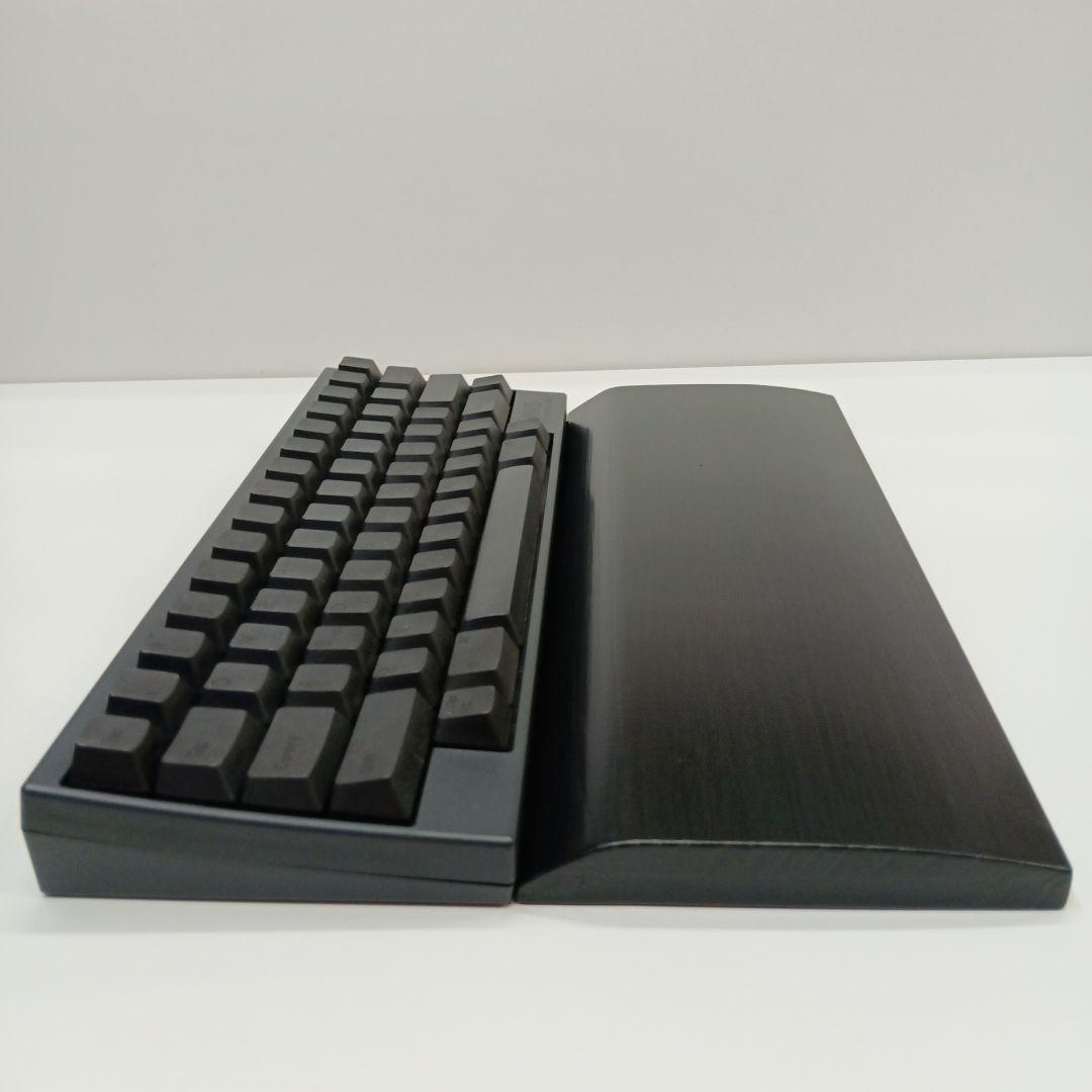 パイン集成材HHKB Studio用 手作りパームレスト兼キーボードルーフ シ漆