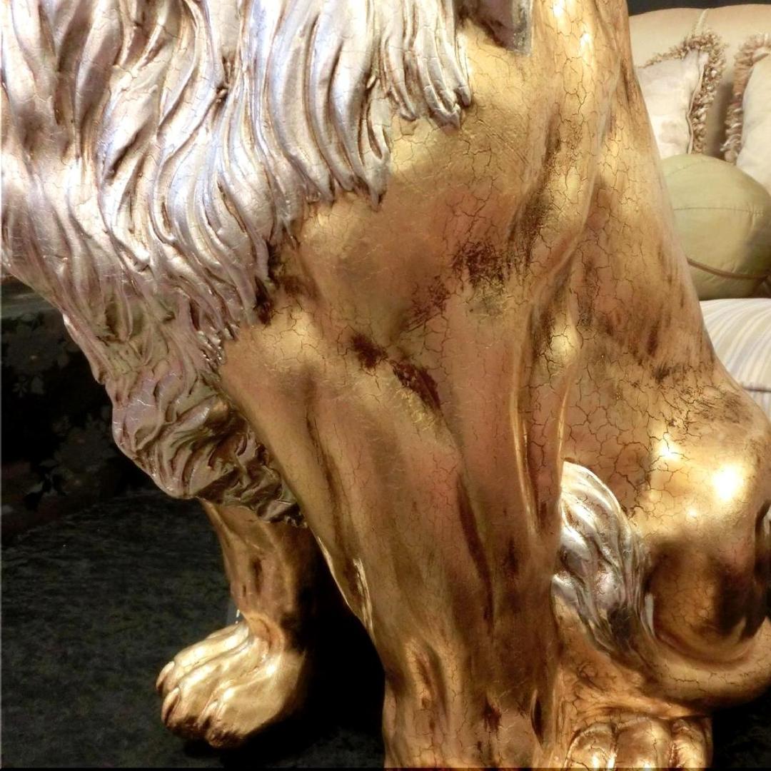 イタリア製 アニマルオブジェ ゴールドライオン - メルカリ