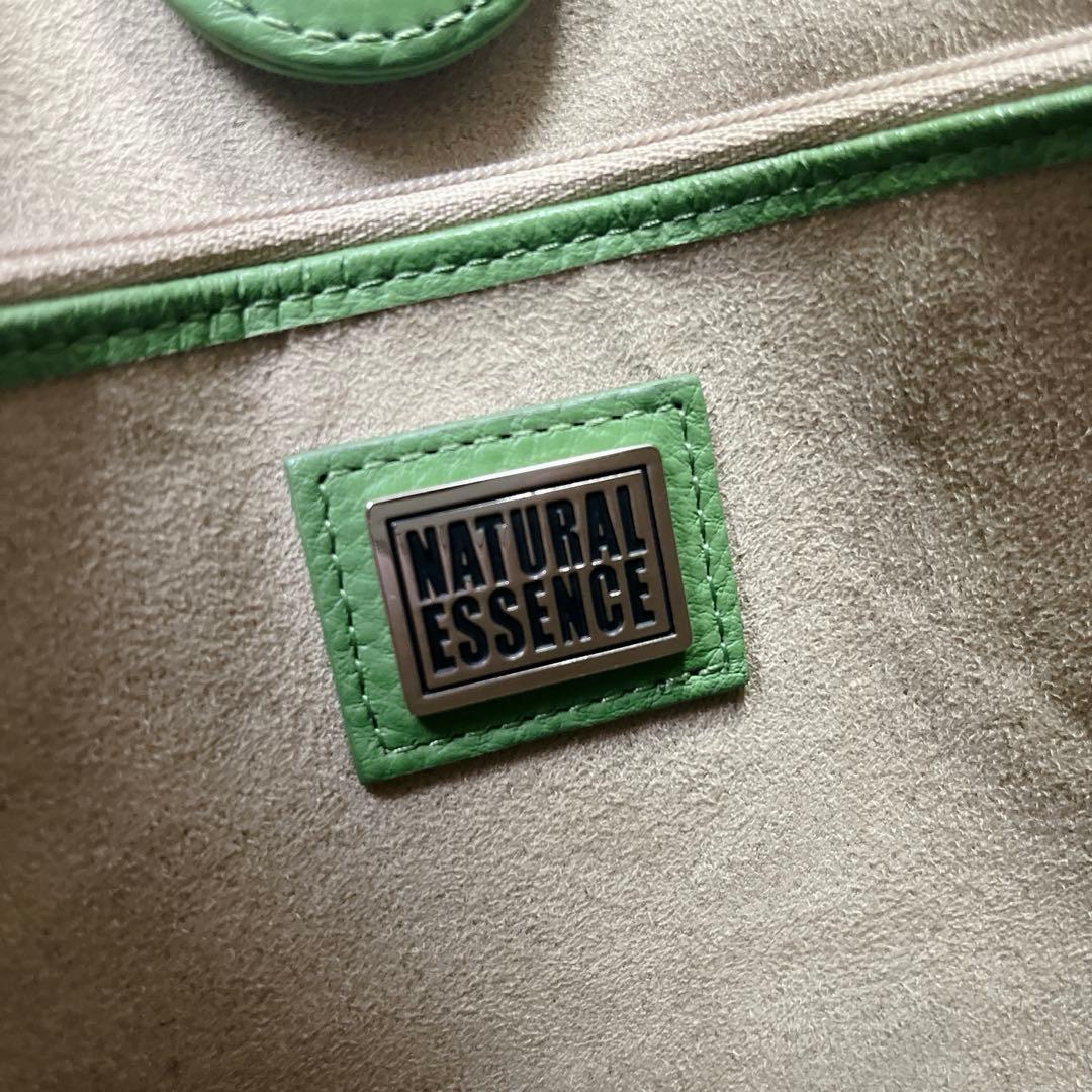 ナチュラルエッセンス　パイソン　JRA ショルダーバッグ　グリーン　エキゾチック