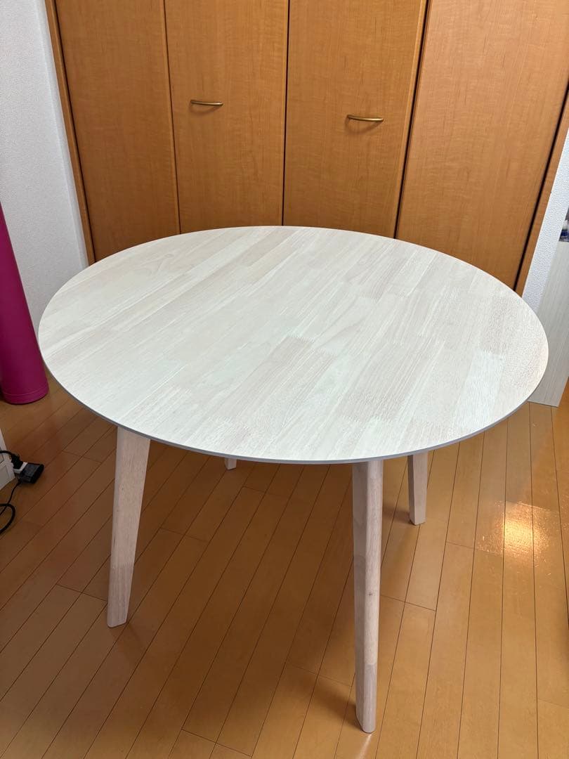 大阪市内引き取り限定 【24年3月購入】LOWYA北欧風ダイニングテーブルセット