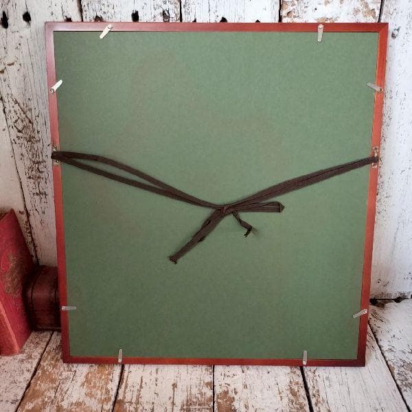 箱根 寄木細工 貞人 木象嵌 梅に鶯 木画 額装 無垢材 伝統