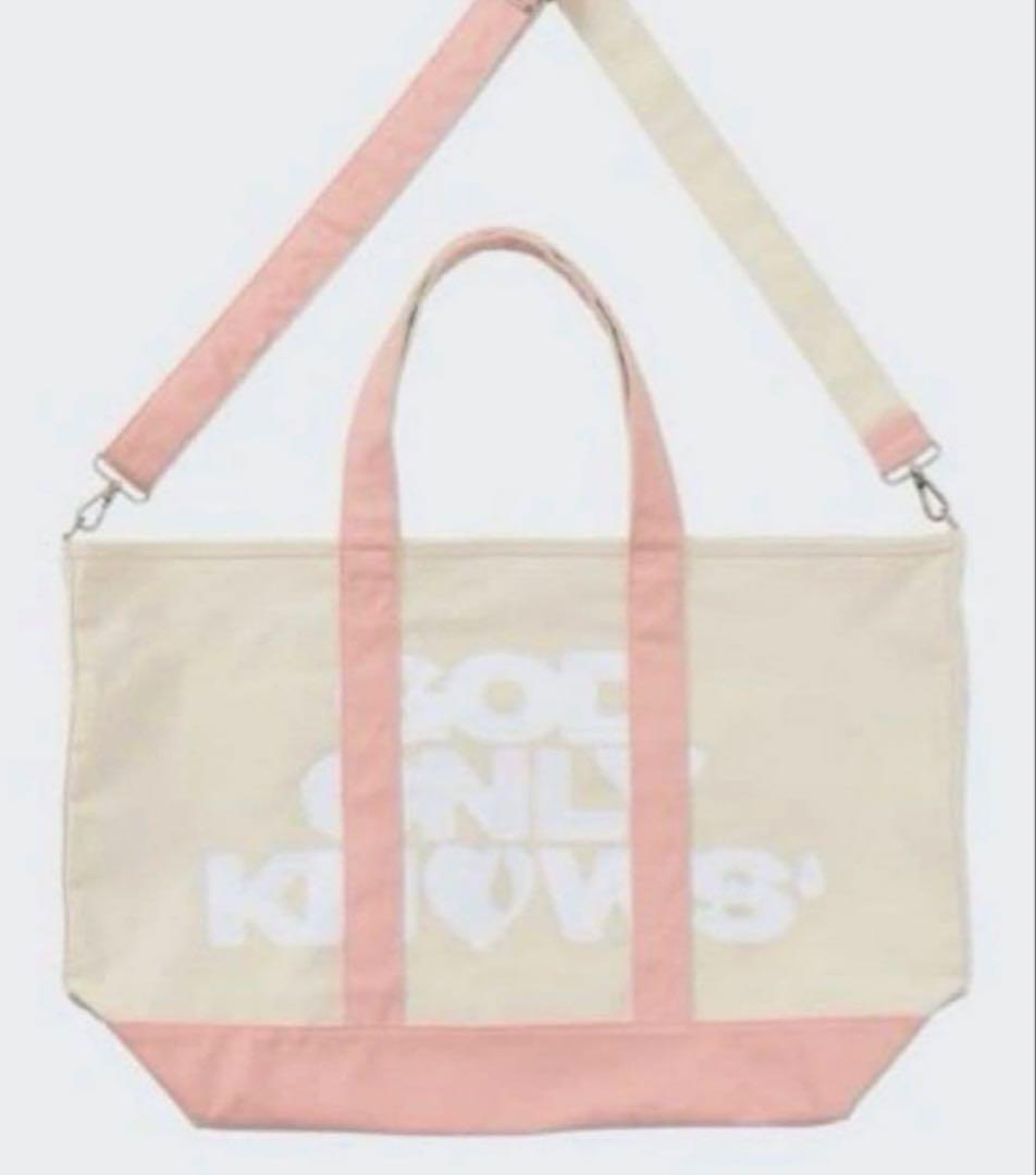 岩田剛典　GOD ONLY KNOWS トートバッグ　ピンク　新品未使用 念願叶った」岩田剛典手掛けるブランドが原宿で初のポップアップ開催