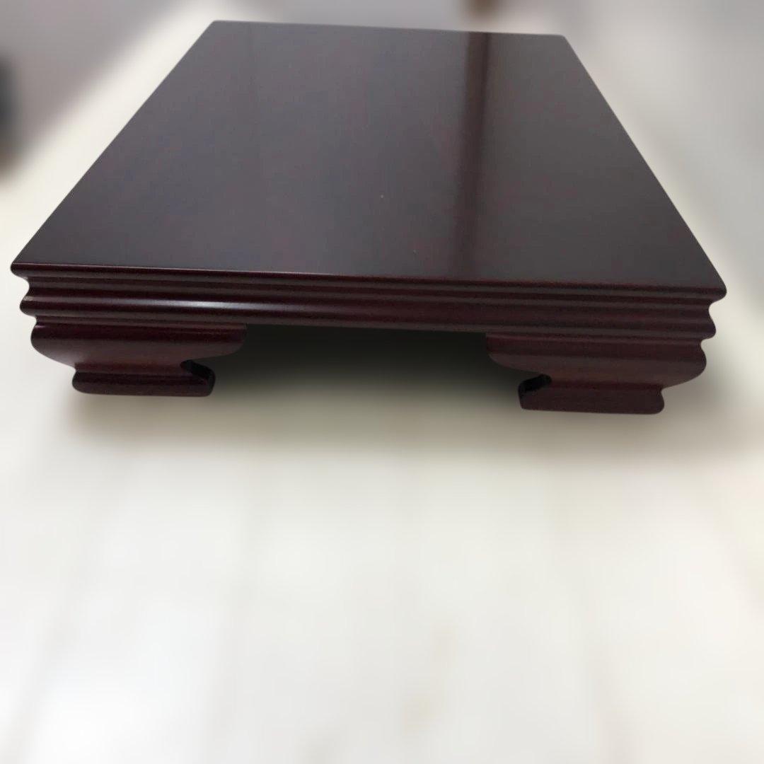送料無料 高級花台 紫檀調 木製飾台 盆栽台 茶道具 華道具 　250927