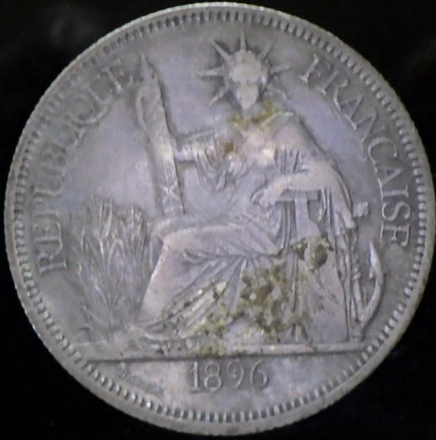 フランス領インドシナ ピアストル銀貨 【銀貨保証】アンティークM24080802