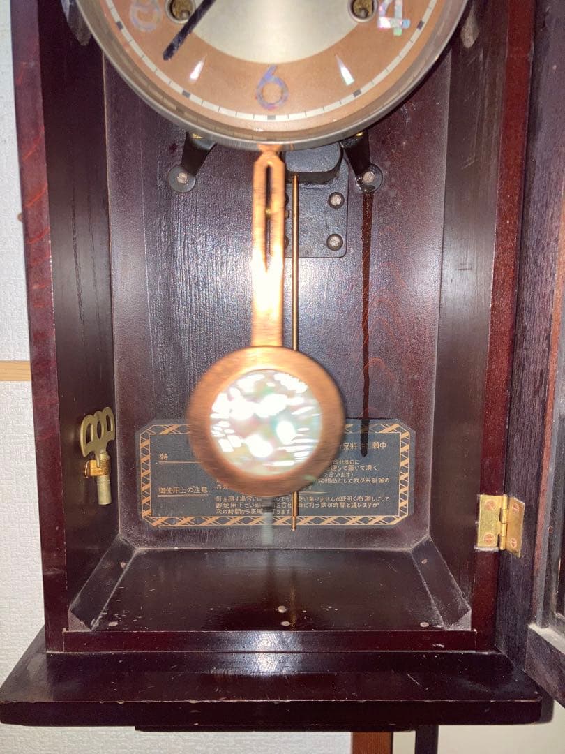 希少チンチャン柱時計 栄計舎 稼働中