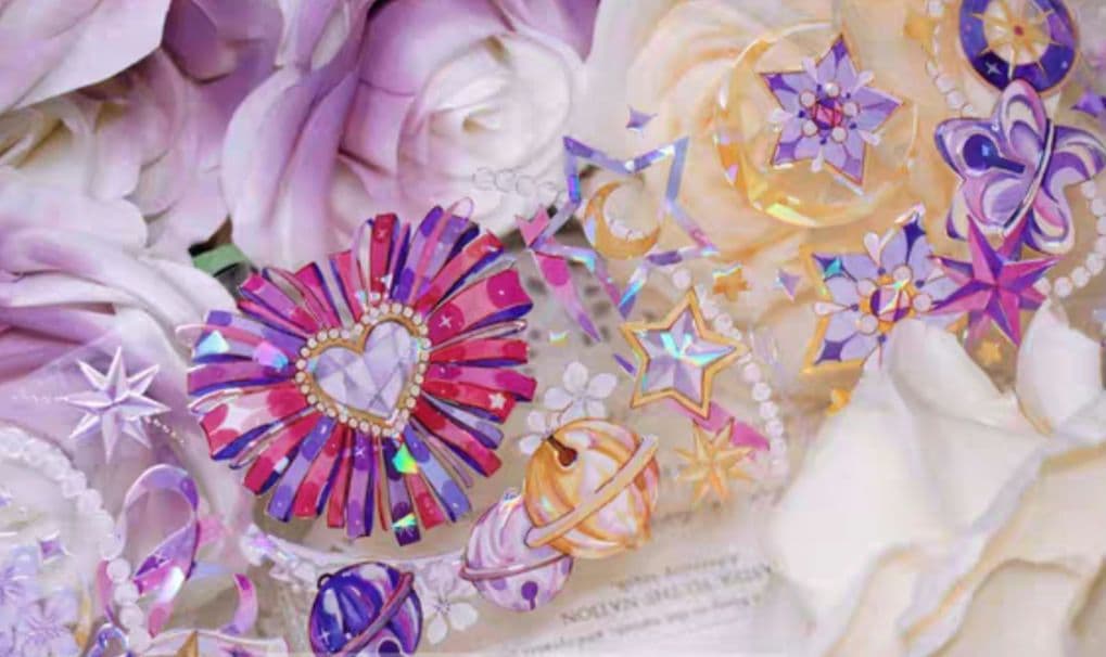 巻売 551☆ 海外 マスキングテープ マステ PET 装飾 人物 金ホロ