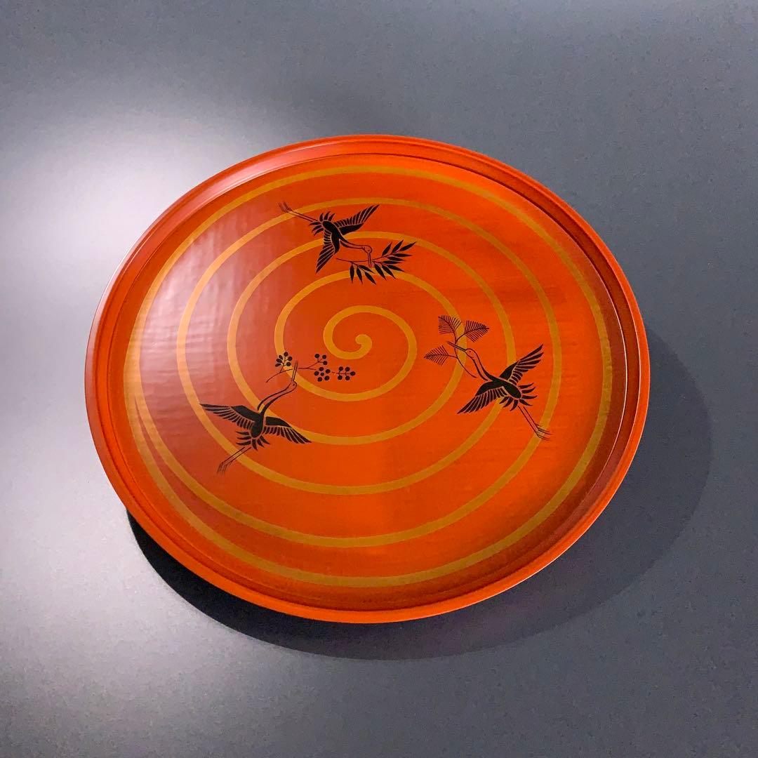 茶道具】三千家好写三和盆川瀬表完漆塗R0722