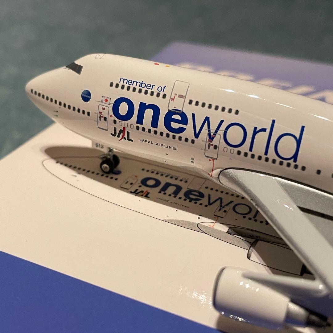 JAL 747-400 日本航空 one world 旧塗装 1:400 Ph - メルカリ