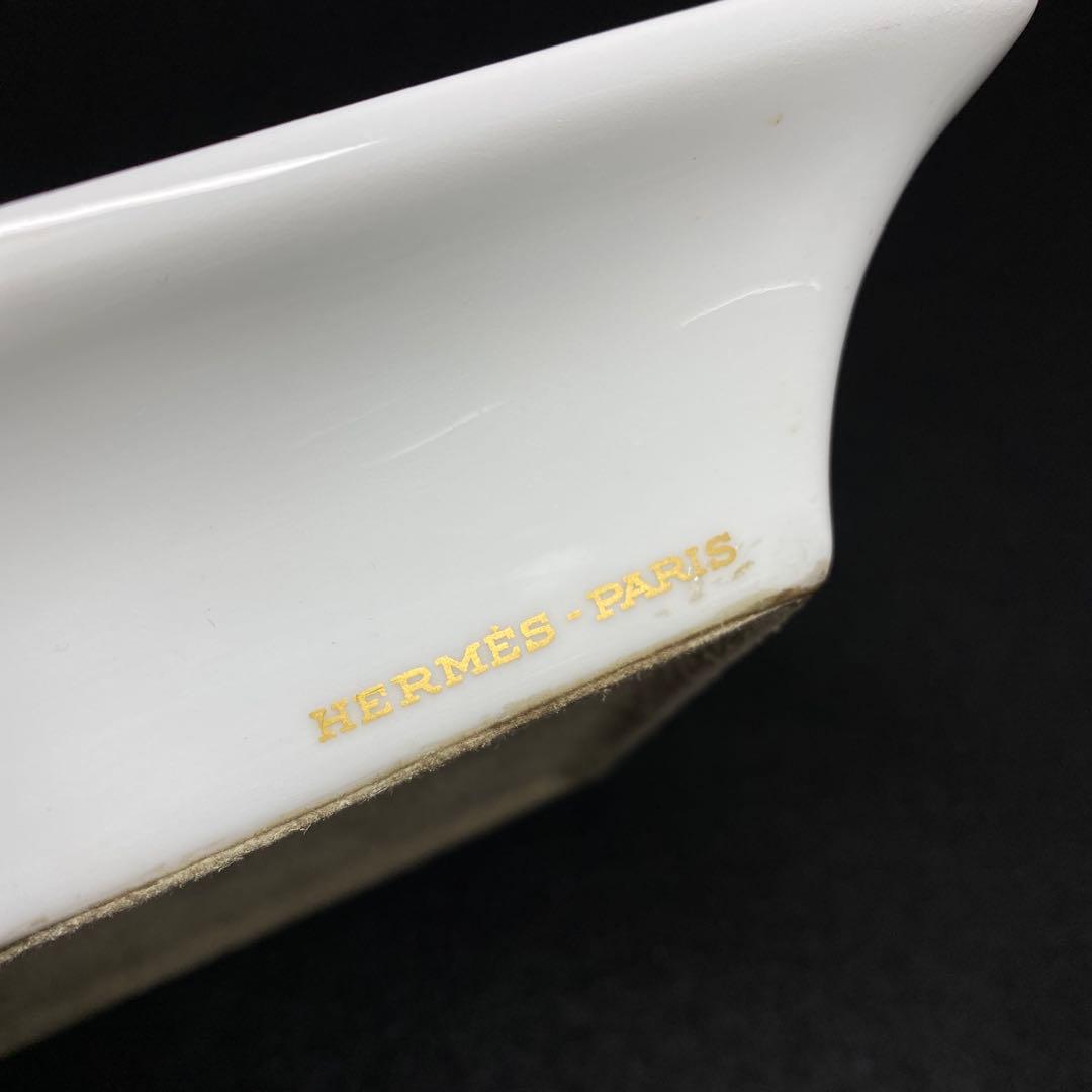 エルメス 金彩 騎馬アッシュトレイ トヒオ 東里7-1210☆1F