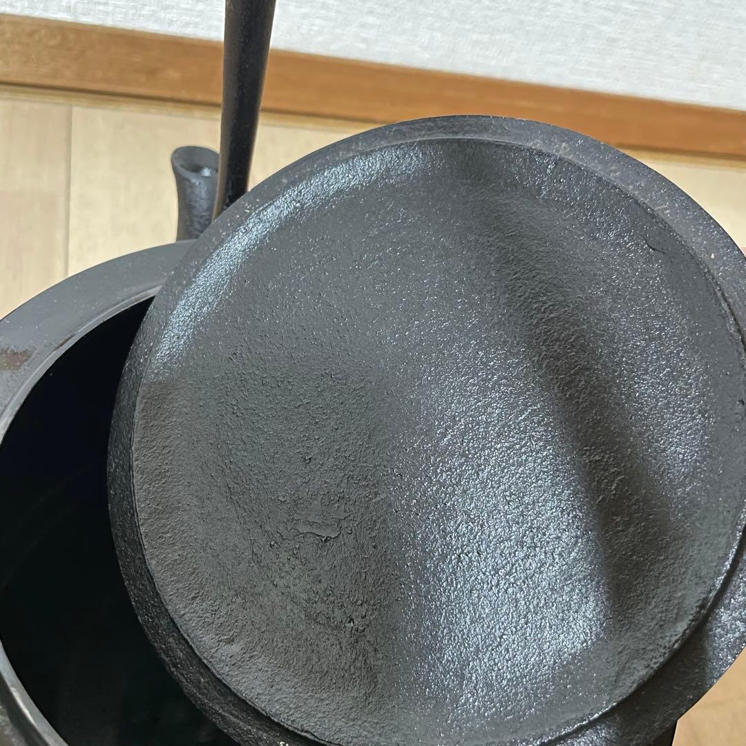 【未使用品】長文堂　大型鉄瓶　南部鉄瓶　鉄瓶