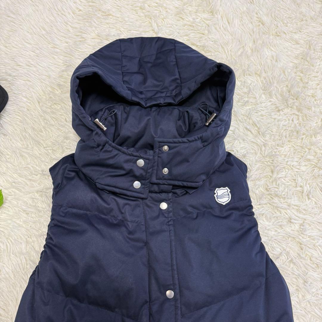 【ムータマリン】美品 ダウンベスト ネイビー Mサイズ レディース 2way