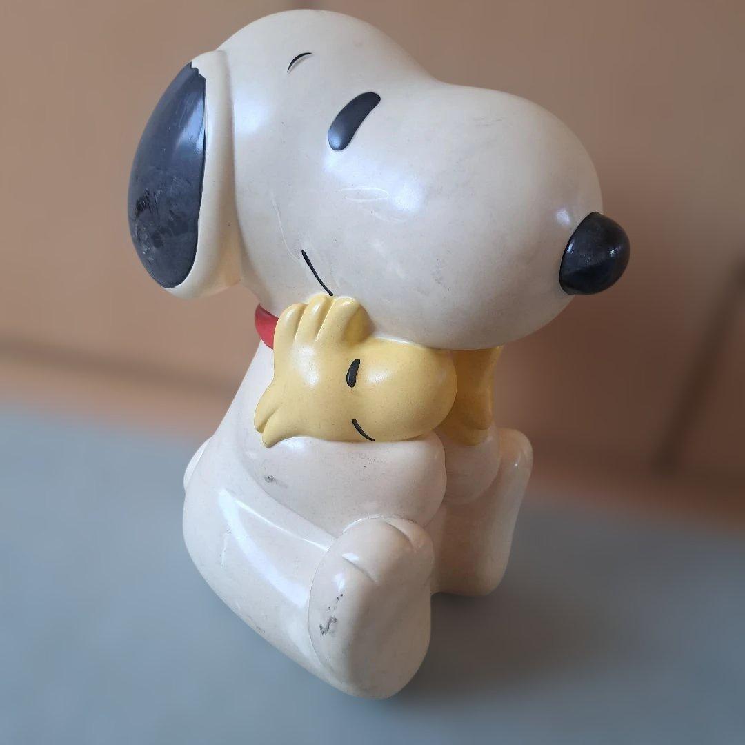 ビンテージスヌーピー ウッドストック 貯金箱 コレクターグッズ SNOOPY