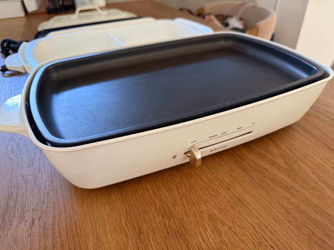 BRUNO グランデサイズ　ホットプレート　仕切り鍋　たこ焼きプレート
