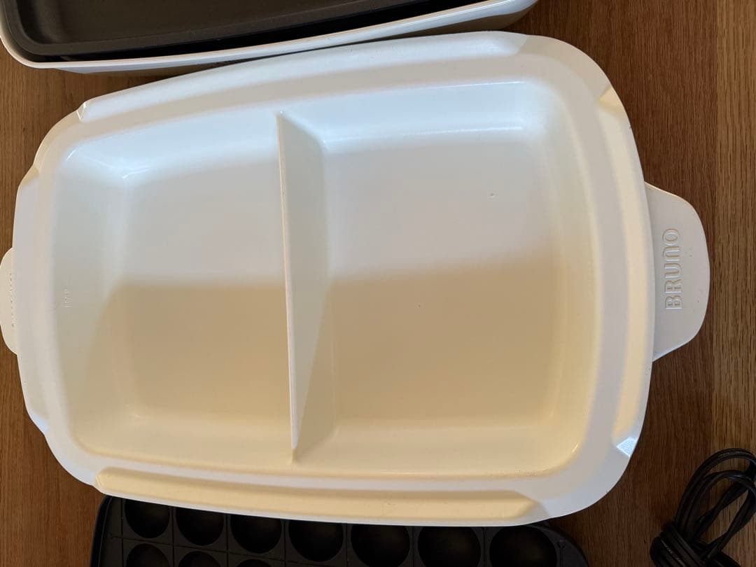 BRUNO グランデサイズ　ホットプレート　仕切り鍋　たこ焼きプレート