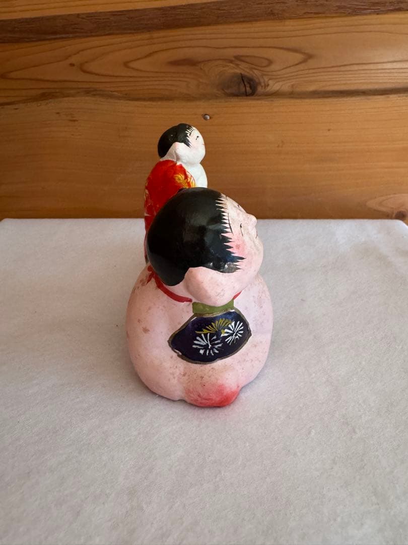 希少 中野土人形 奈良久雄 『子守這子』 這い這い子 郷土玩具 民藝