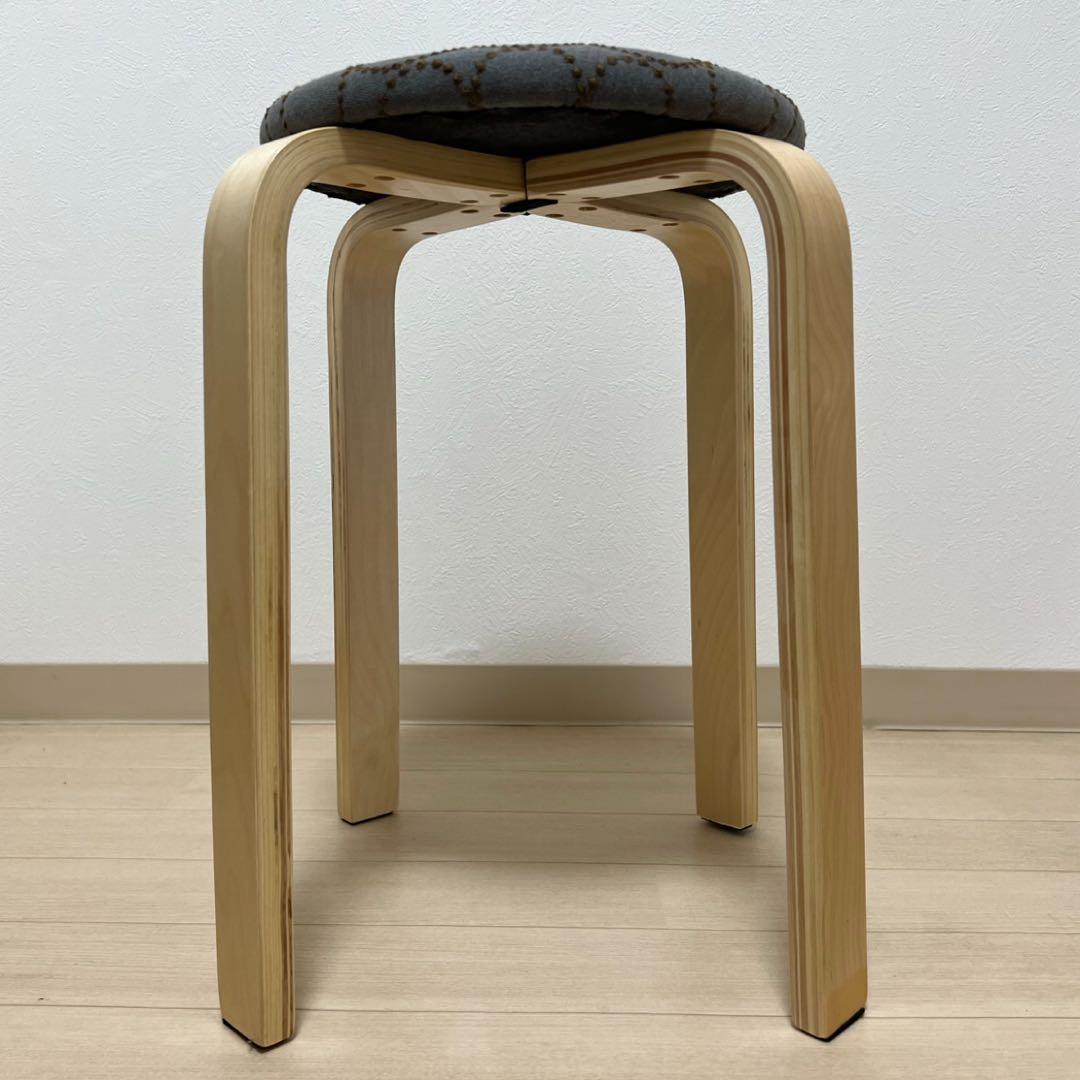 ミナペルホネン dop タンバリン 丸スツール 【グレーイエ】 椅子 オットマン