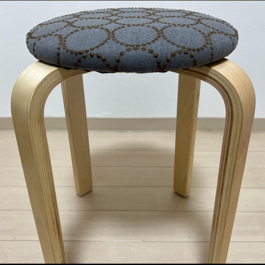 ミナペルホネン dop タンバリン 丸スツール 【グレーイエ】 椅子 オットマン