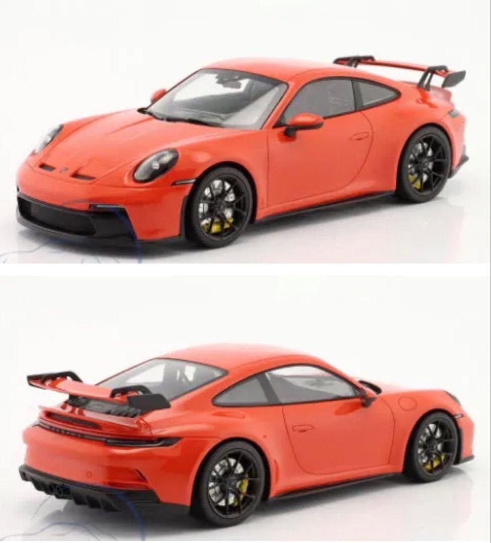 1/18 ポルシェ 911 GT3 2021(オレンジ×ブラックホイール)