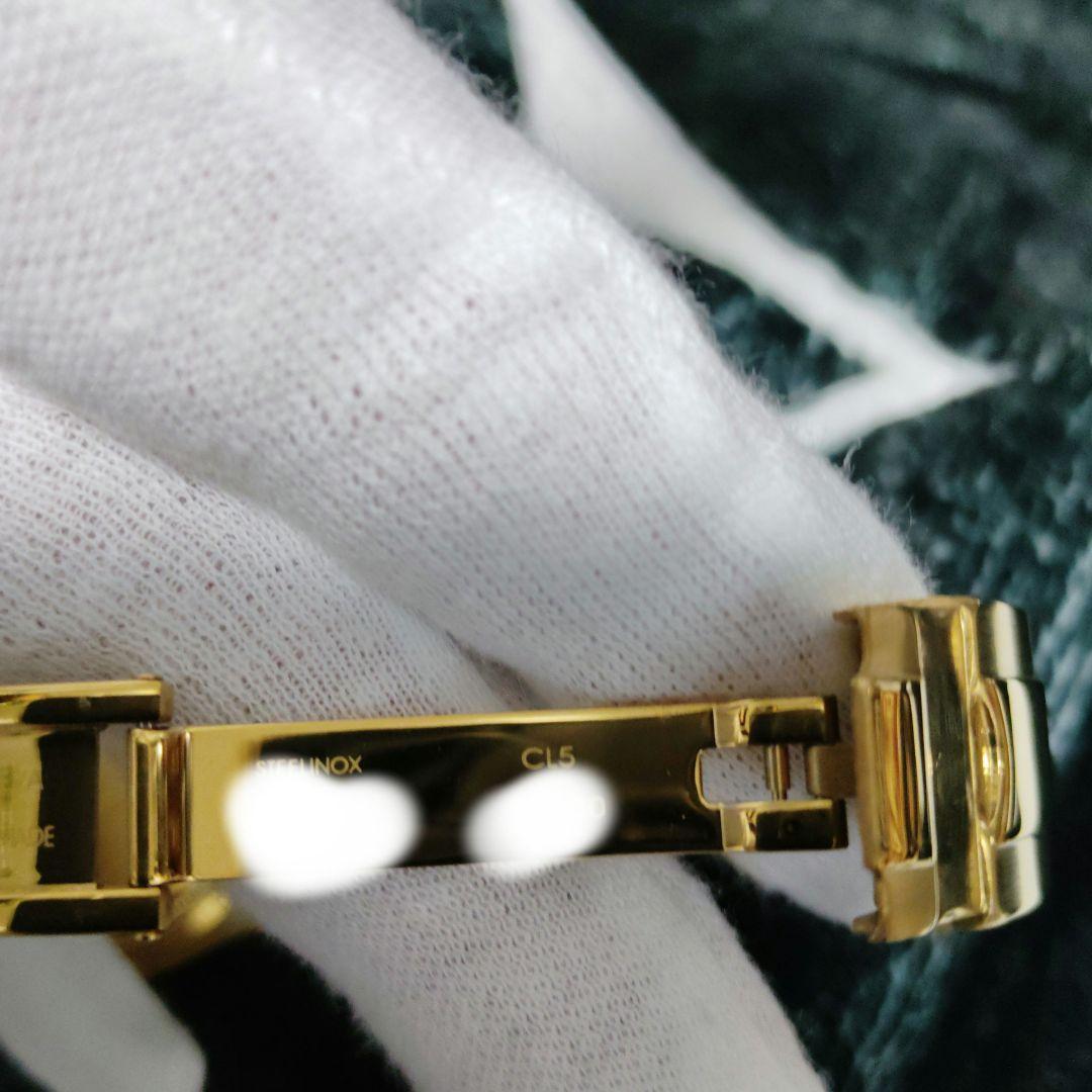 ゴールド クロノグラフ 時計 ラバーベルト