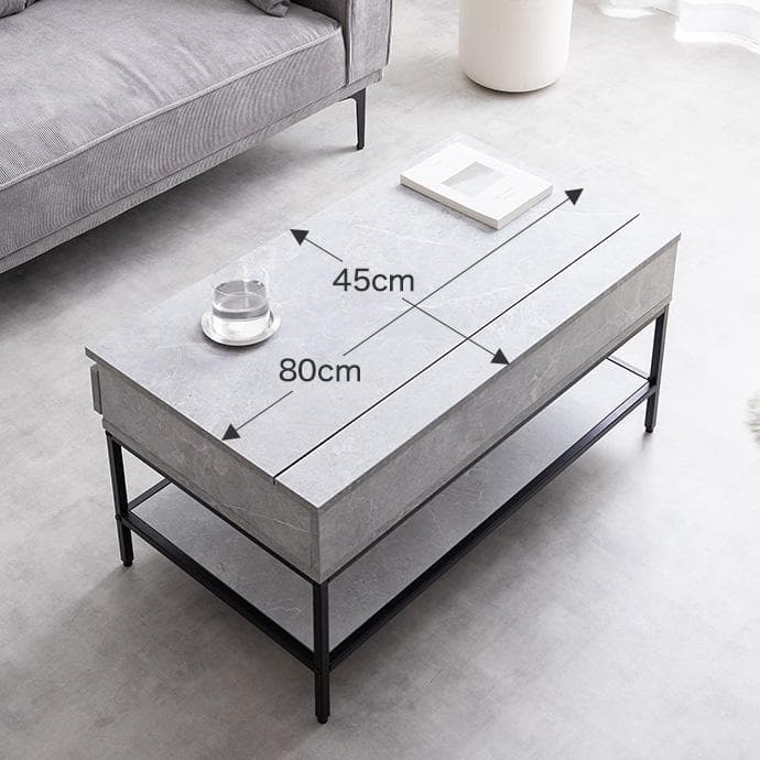 【幅80cm】昇降式テーブル 小さめ 昇降テーブル コンパクト【ブラウン】