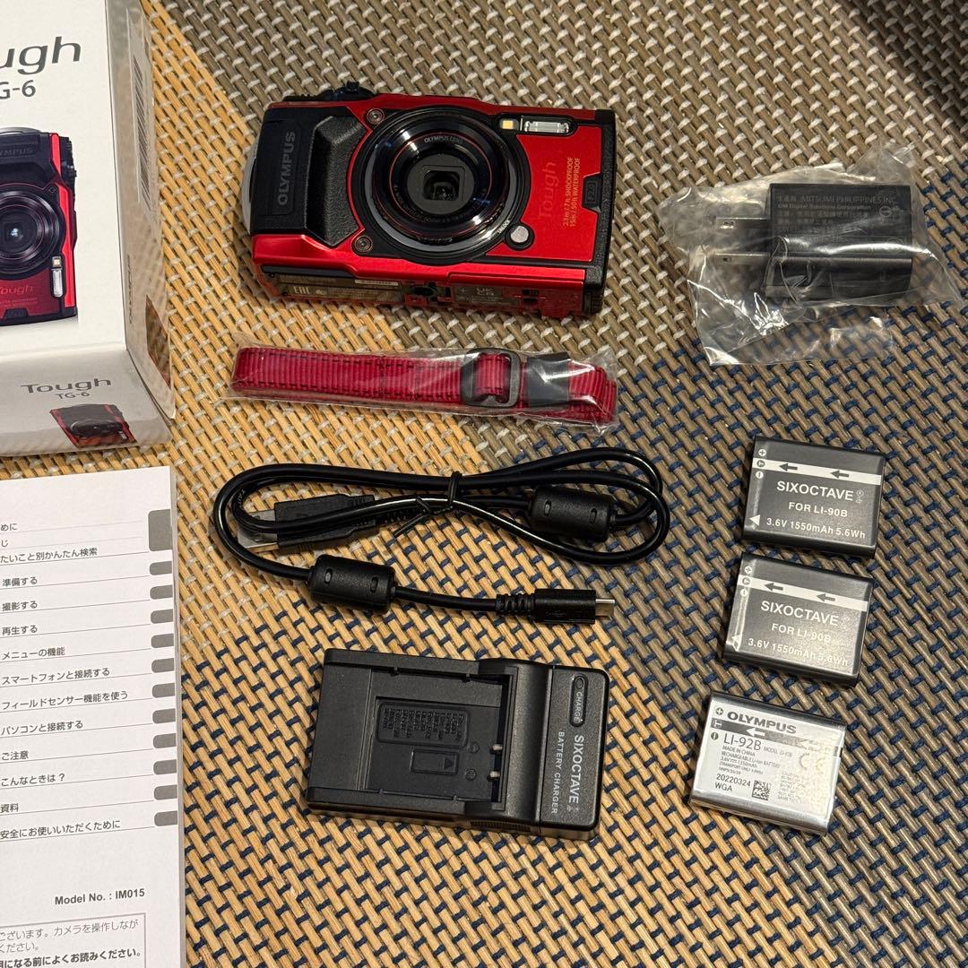 OLYMPUS Tough TG-6 レッド 本体と付属品 【公式通販】 OLYMPUS Tough