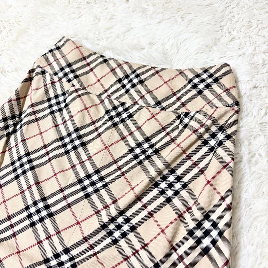 希少✨️バーバリーブルーレーベル 巻きスカート ノバチェック 36 y2K