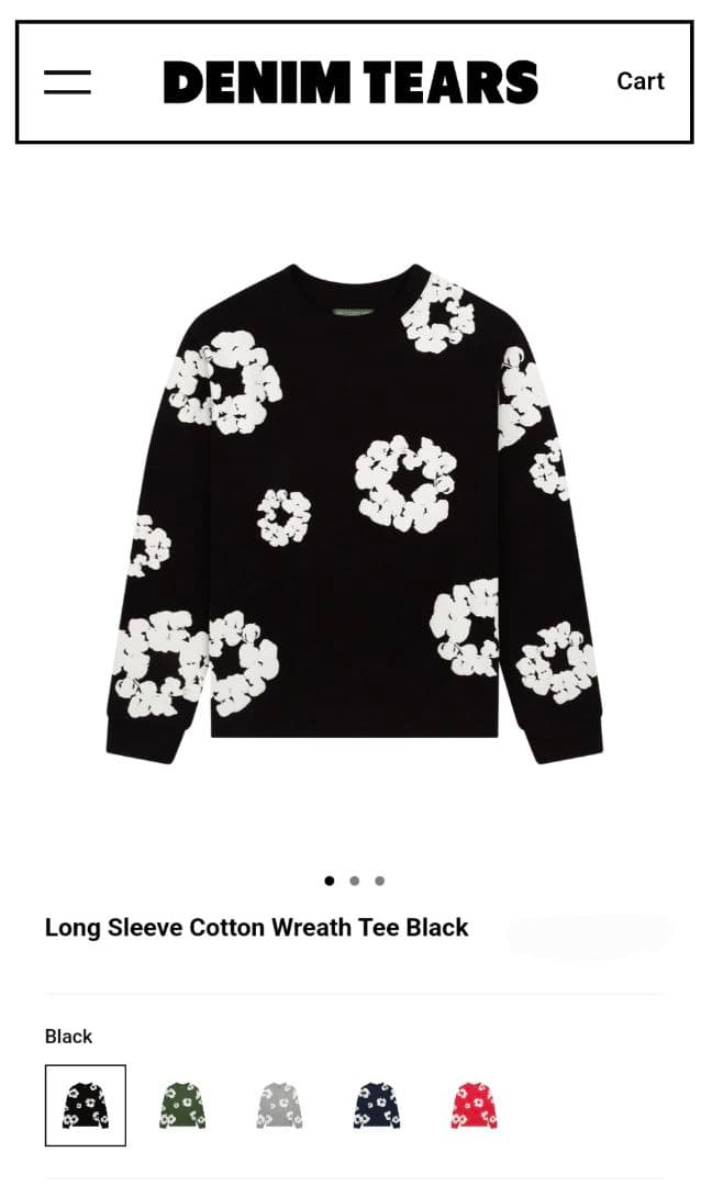 DENIM TEARS デニムティアーズ 長袖 Tシャツ