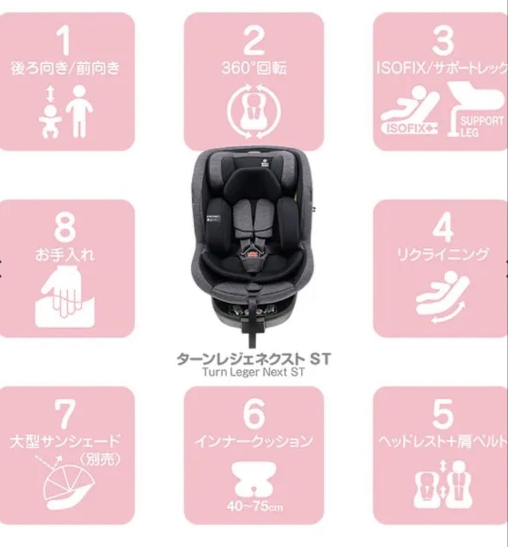 Smart Angel R129 チャイルドシート　サンシード付き