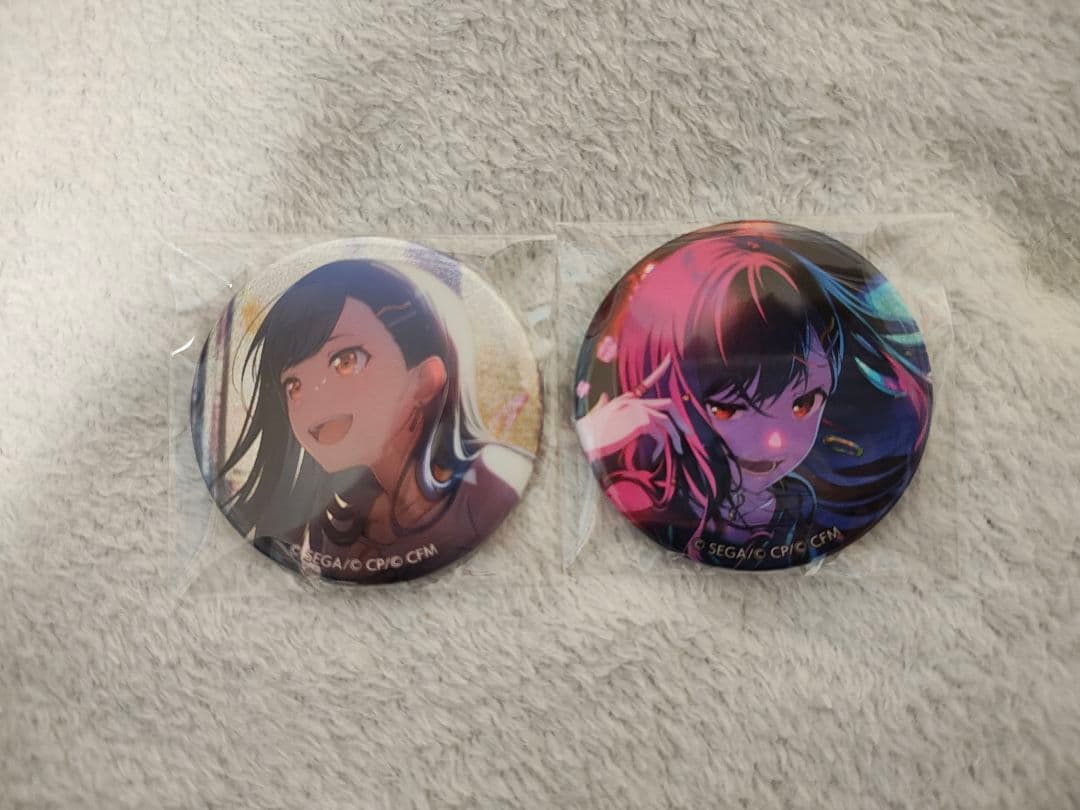 プロセカ プロジェクトセカイ グリッター缶バッジ グリ缶 白石杏