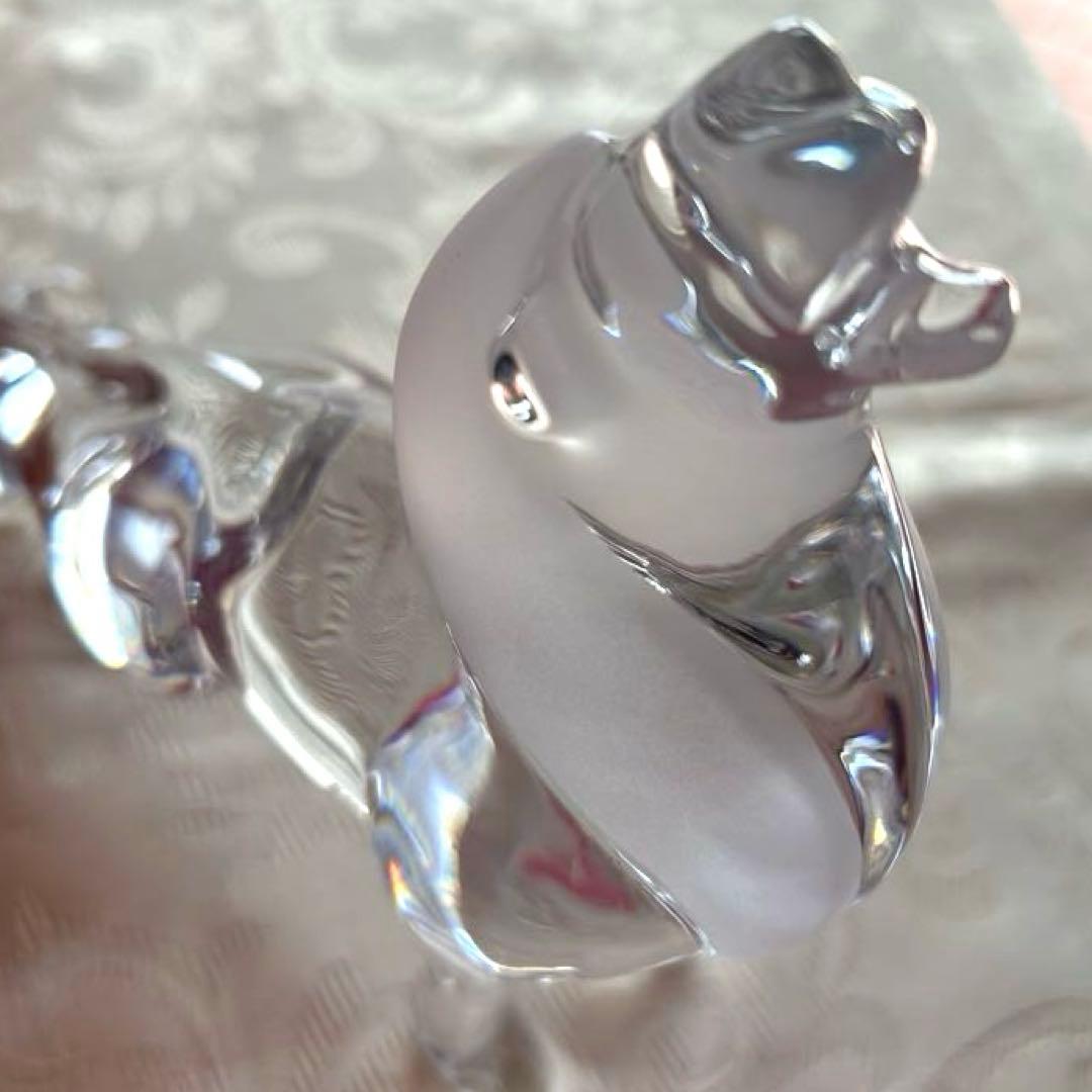 Baccarat バカラ クリスタルフィギュリン ライオン 咆哮 雄叫び