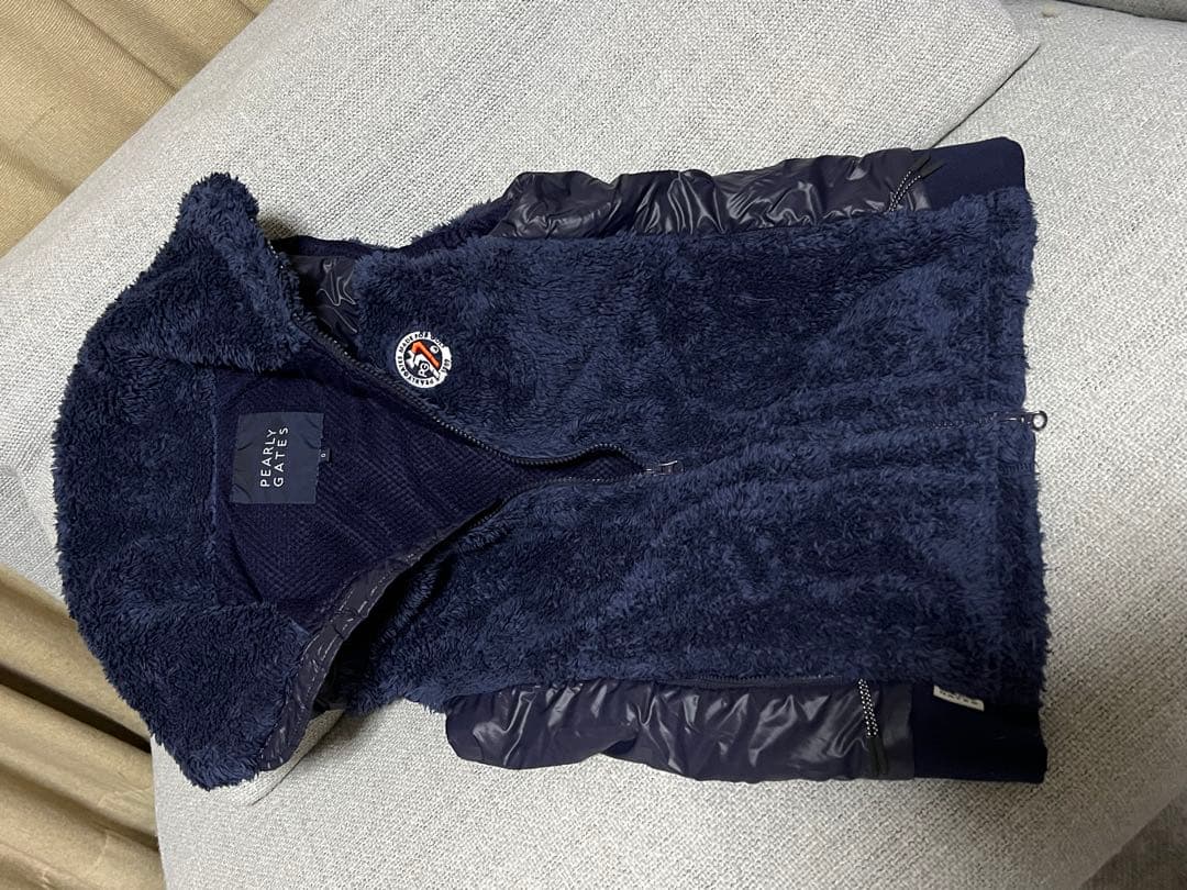 PEARLY GATES フリースベスト ネイビー　0