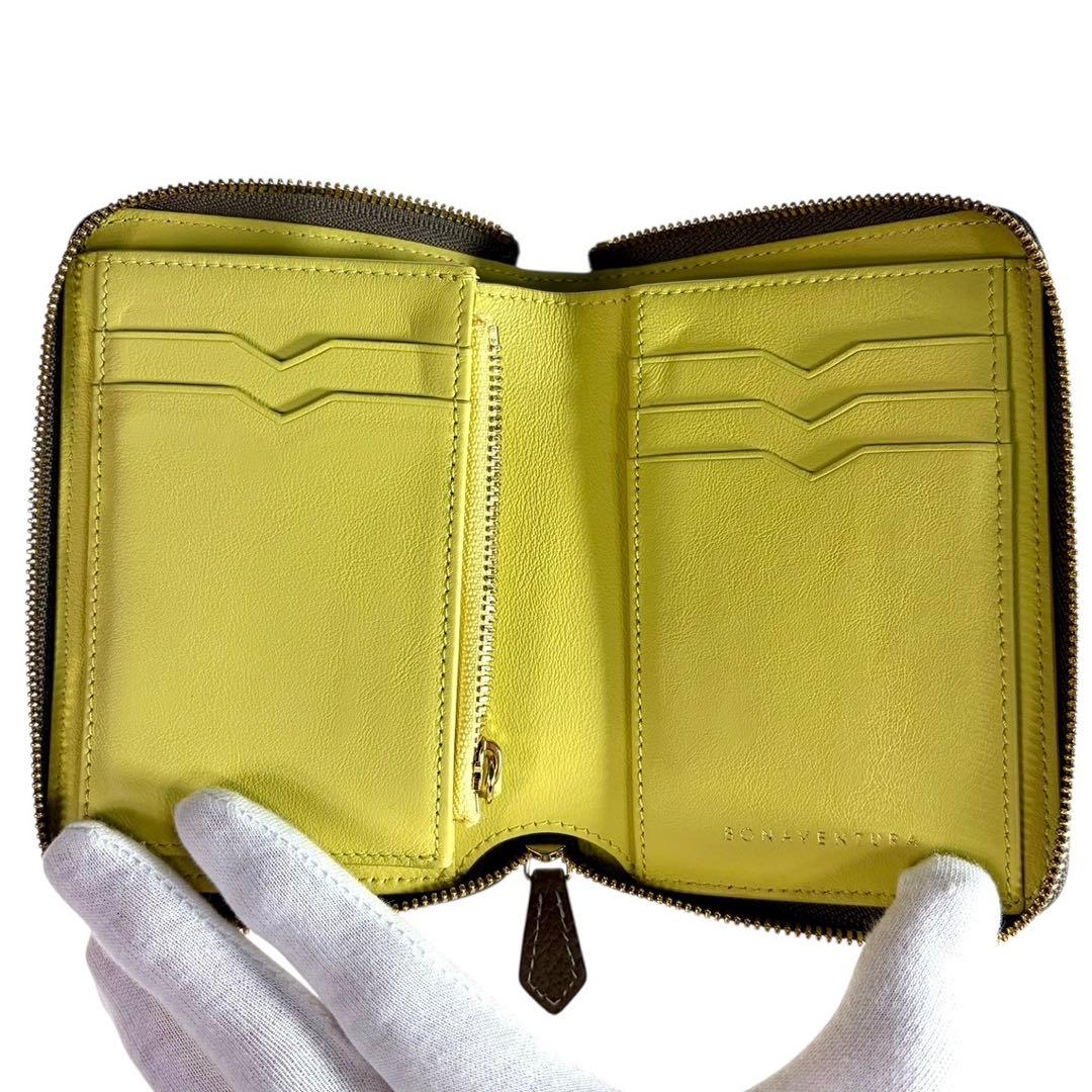 極美品 ボナベンチュラ 財布 小銭入れ 二つ折り a948