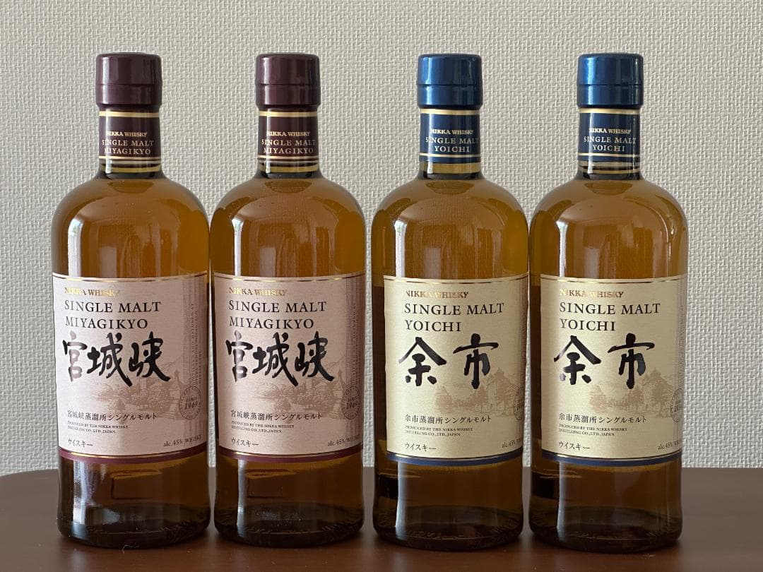 NIKKA WHISKY シングルモルト余市・宮城峡セット 限定セット
