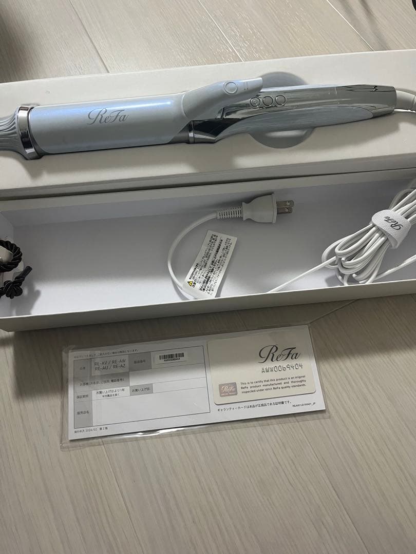 ReFa CURL IRON PRO 38mm ホワイト ヘアアイロン コテ