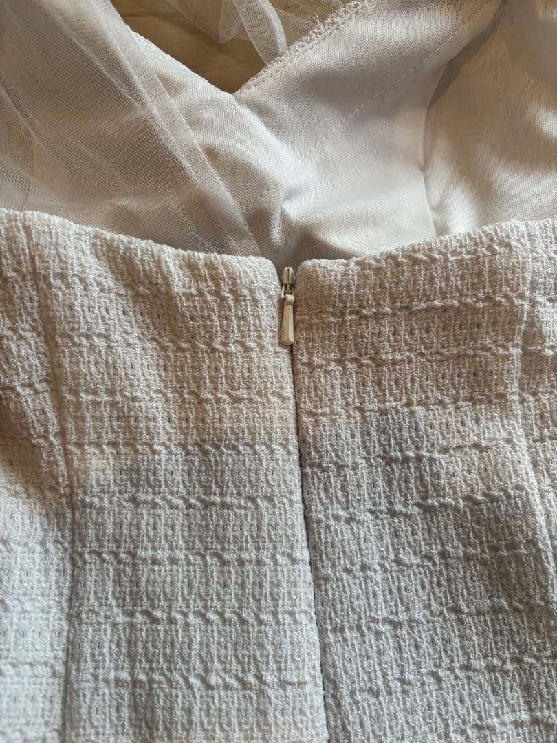 ホワイトレース装飾ドレス ロングドレス キャバドレス ナイトドレス