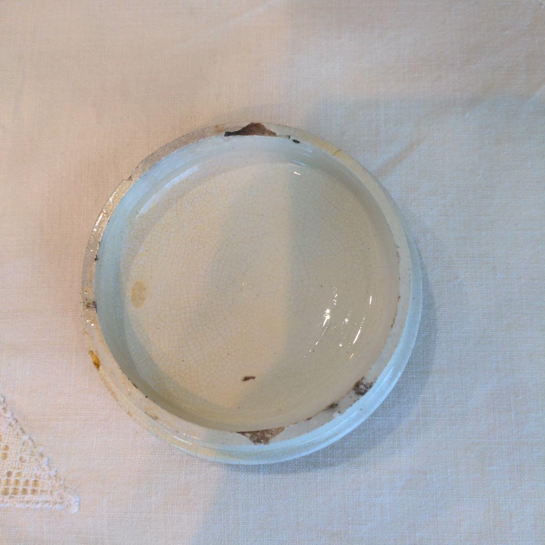 イギリスアンティーク アンチョビペースト 陶器ポット イギリス