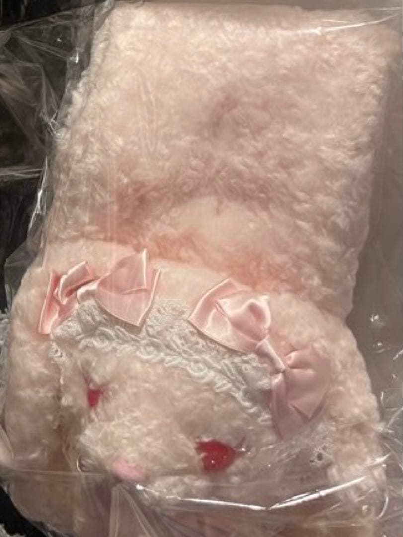 BABY♡ うさくみゃマフラー ピンク - メルカリ