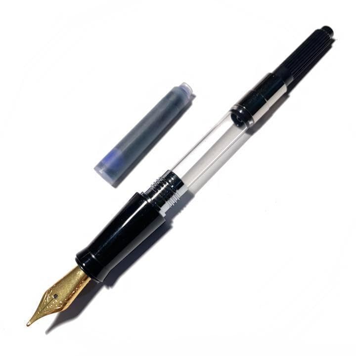 稀少品】□天然素材 水牛角軸 万年筆 B 太字 Jowoペン先 新品□