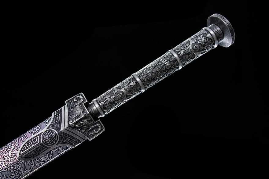 【娄滅漢剣】 漢剣 古兵器 武具 刀装具 高級 鑑賞用 長剣 装飾用