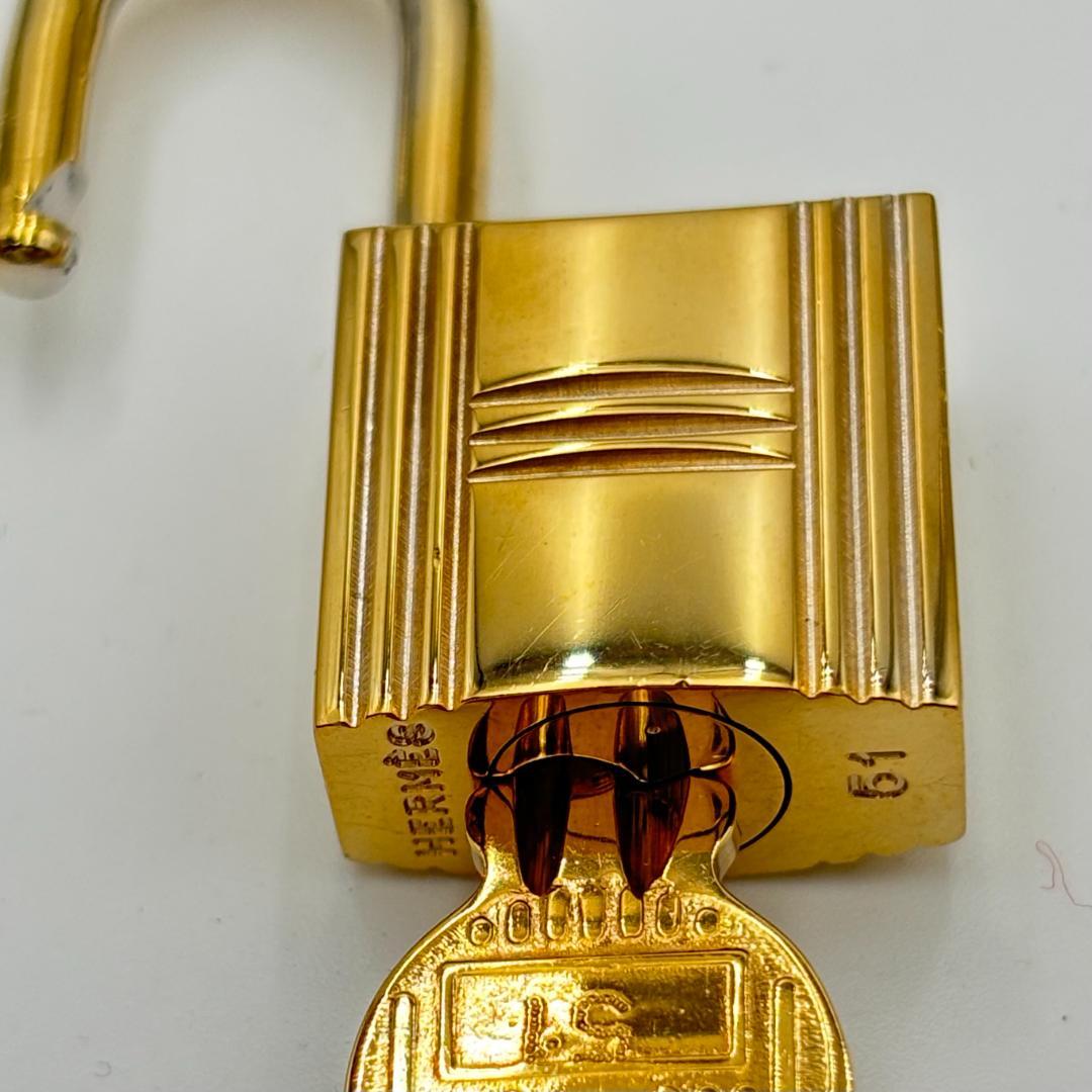 HERMES エルメス カデナ24KメッキNo.101 101番鍵付き