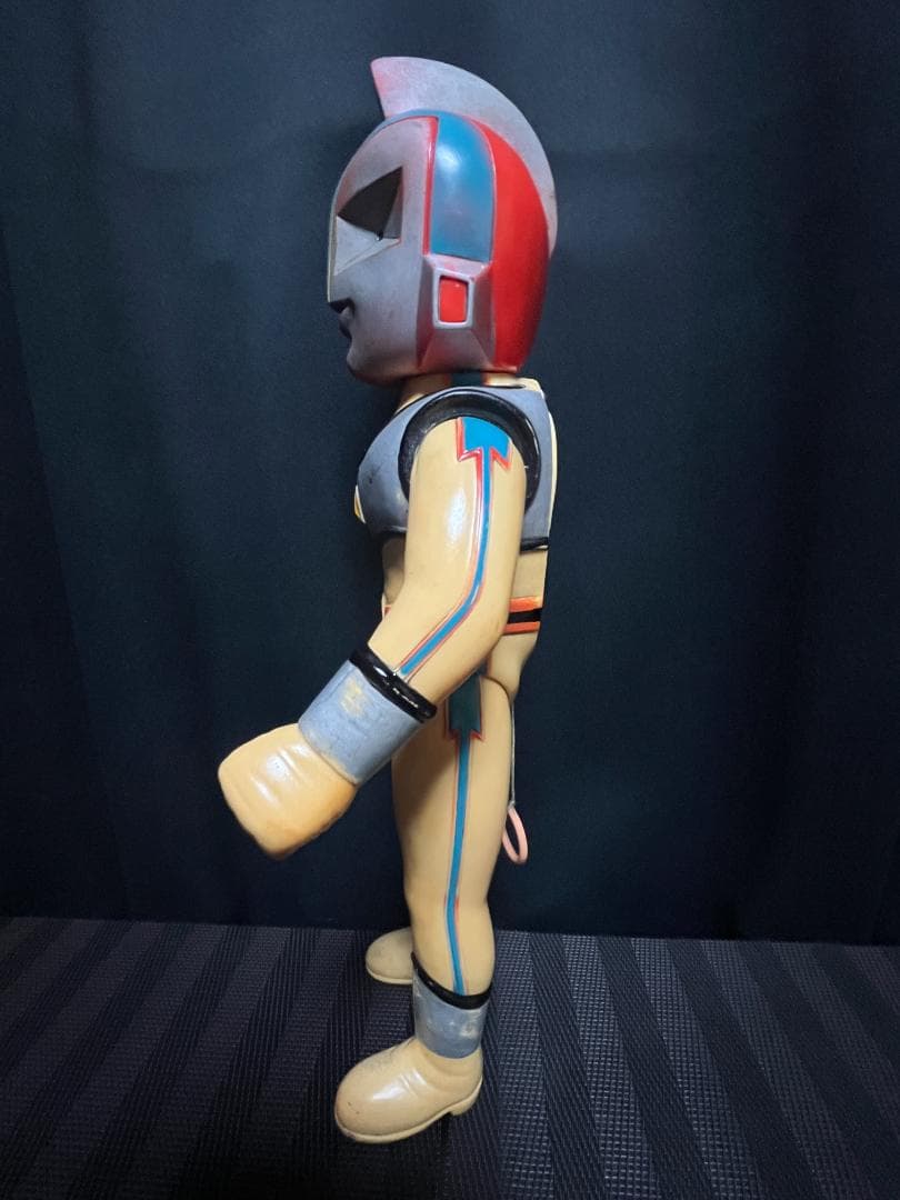 ソフビ◇ ヨネザワ トーキング 突撃ヒューマン ◇約38cm 当時物 70年代