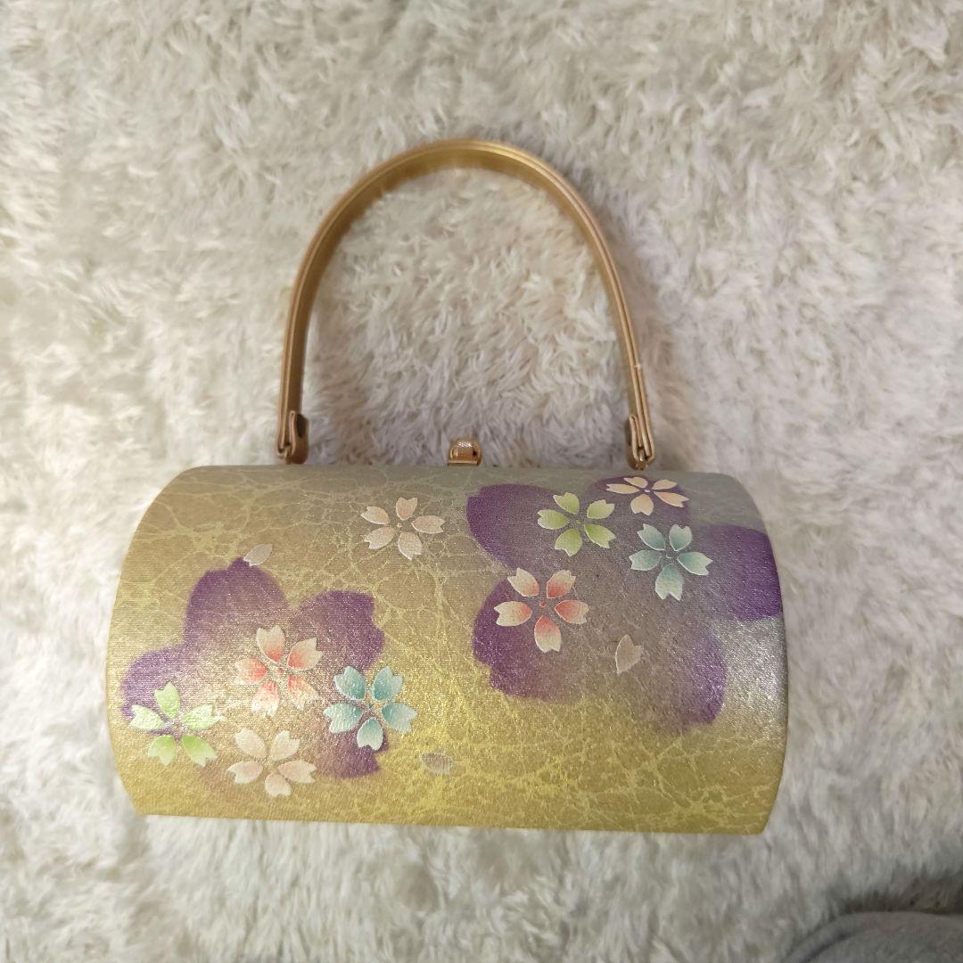 【つばき様】桜 花柄 和装用バッグと草履セット　礼装　振袖　成人式　卒業式　和装