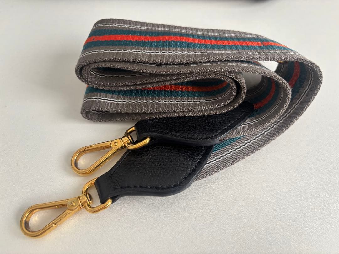 PRADA ブラック レザー ショルダーバッグ