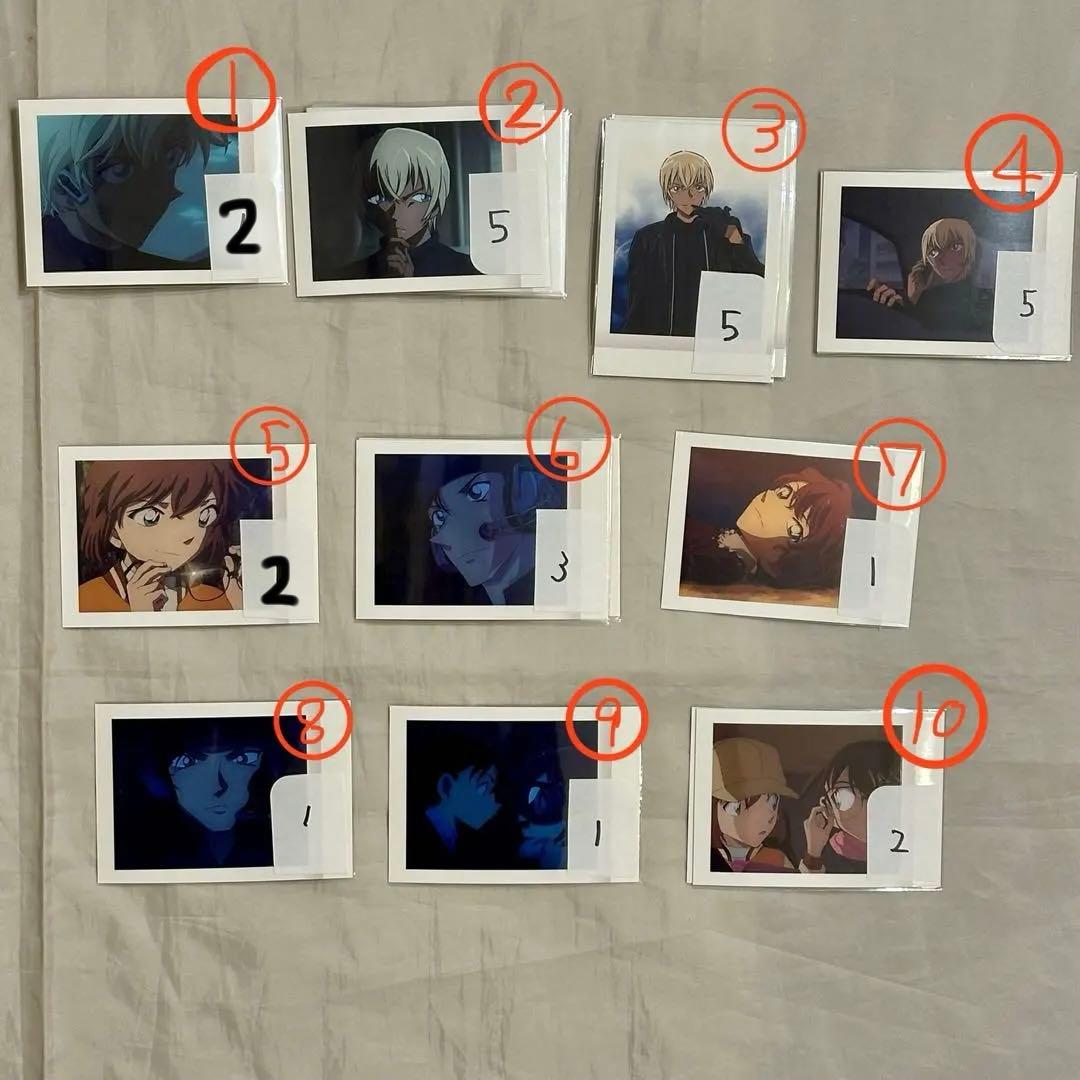 名探偵コナン黒鉄の魚影ぱしゃこれバーボン原画灰原哀ジン