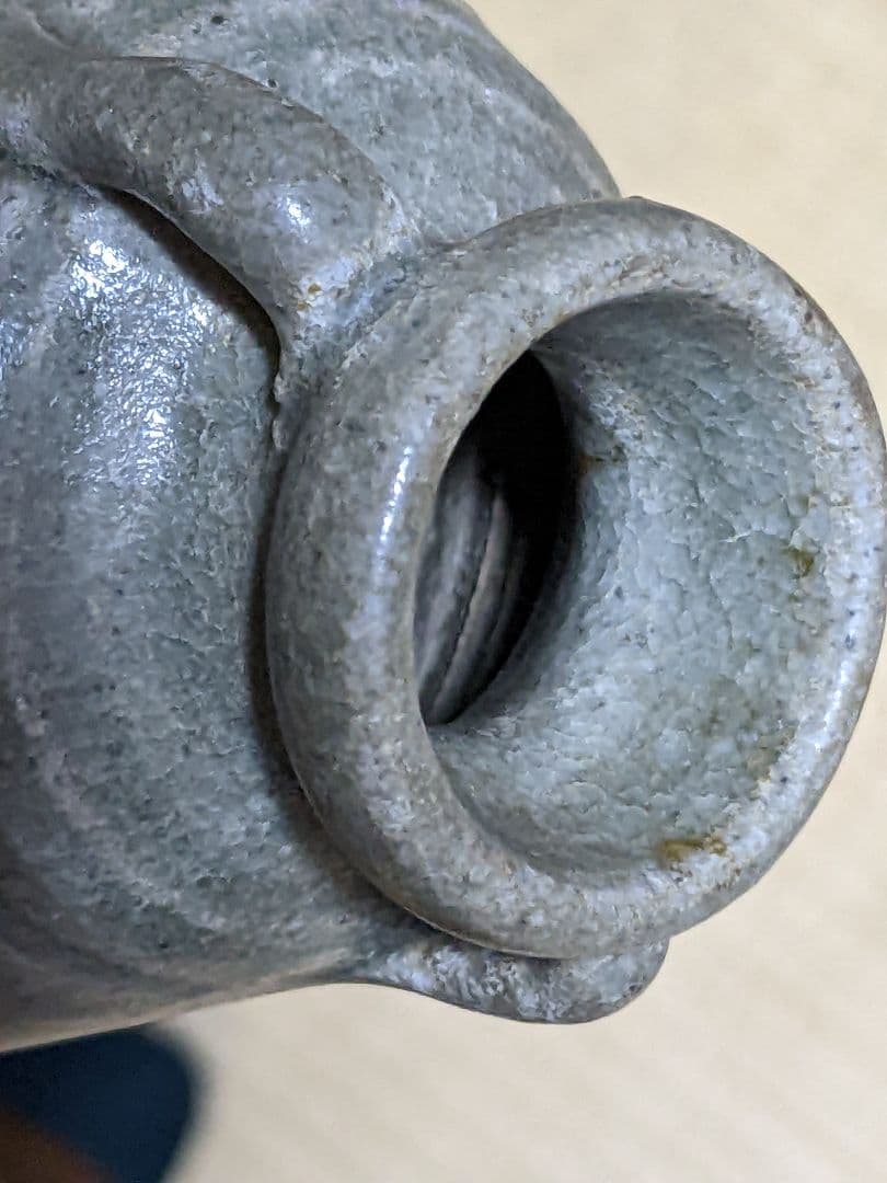 ♢中国 古玩 古陶磁 青磁 双耳 瓶 小壺 骨董品 アンティーク コレクション