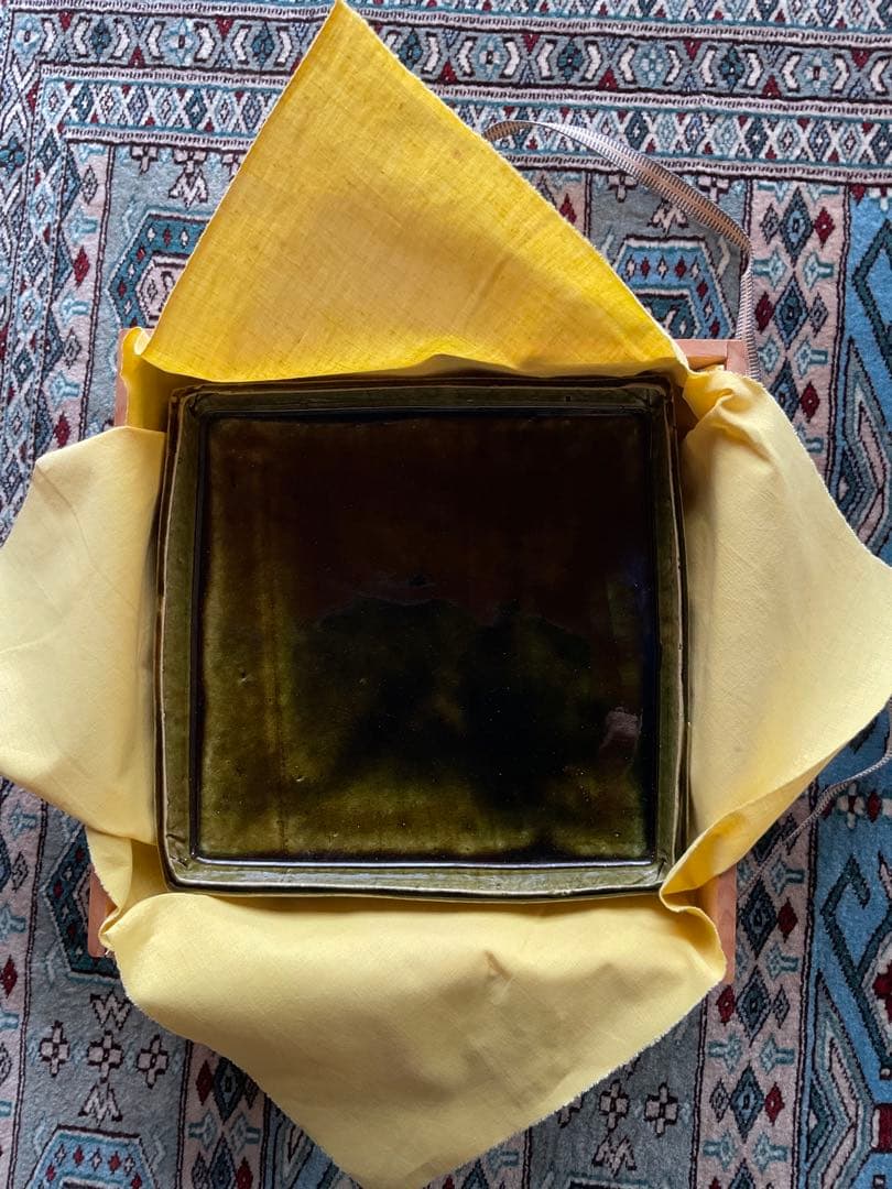 加藤重高 織部焼 菓子器 四方鉢 角皿 盛鉢 - メルカリ