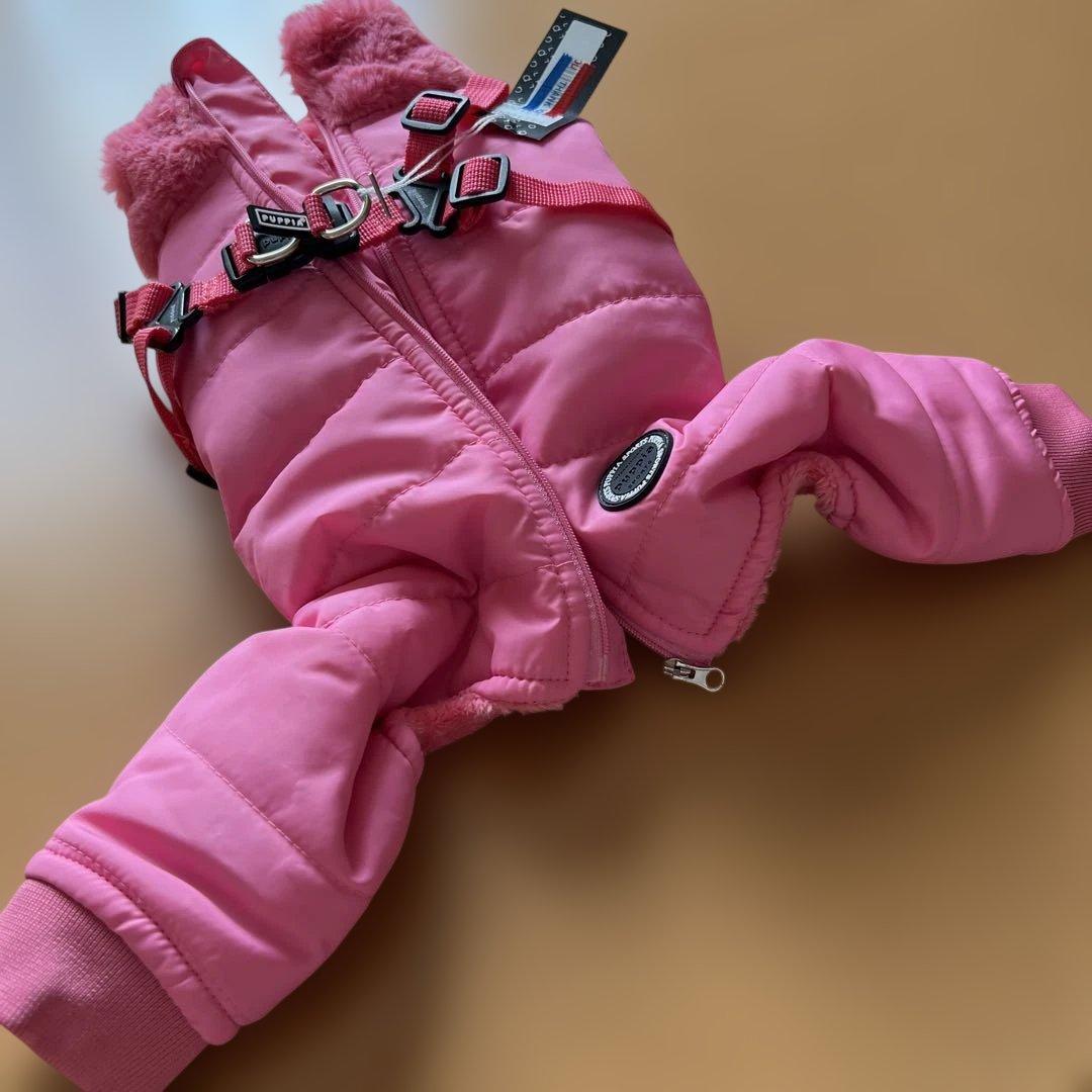 ［puppia］防寒ジャンプスーツ ピンク 冬服 犬服 Mサイズ puppia］防寒ジャンプスーツ ピンク 冬服 犬服 Mサイズ 犬服 PUPPIA